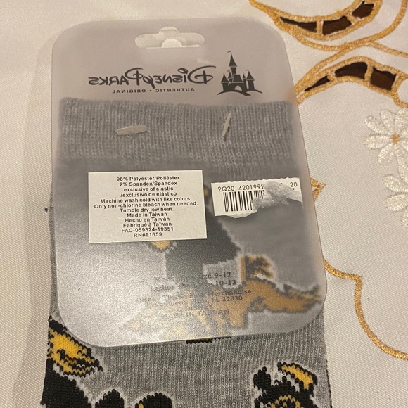 Disney Gray and Yellow Socks - Picture 2 of 3